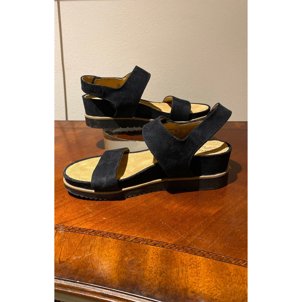 Natural Soul Kaila Wedge Sandal Black Size 7.5 - Picture 3 of 8